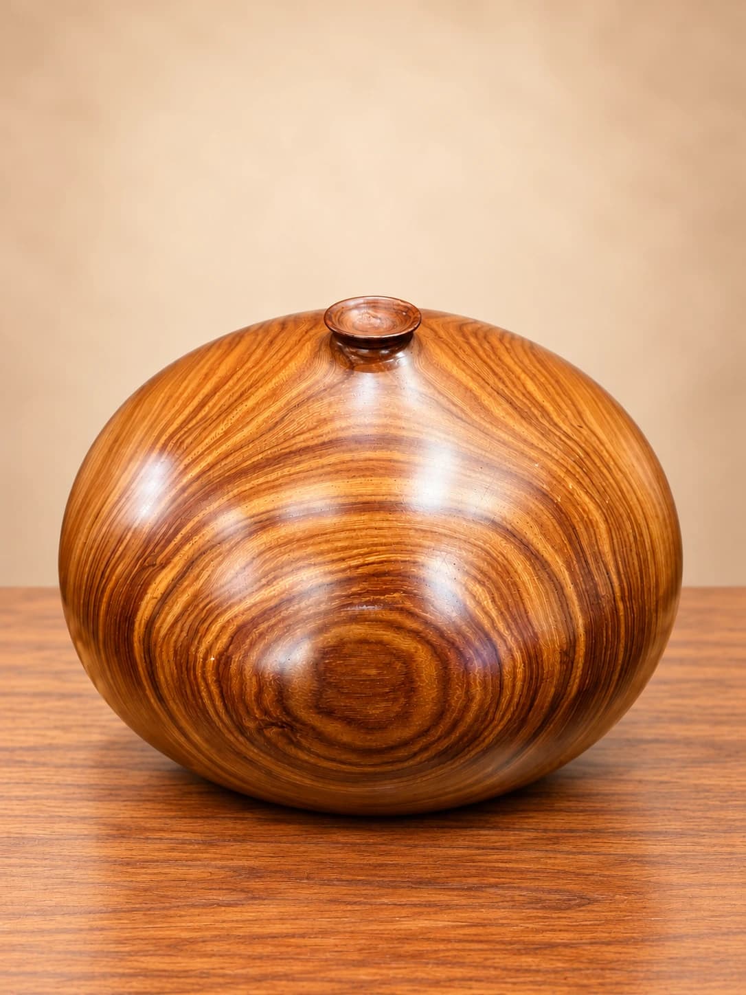 Bình Gỗ Tròn