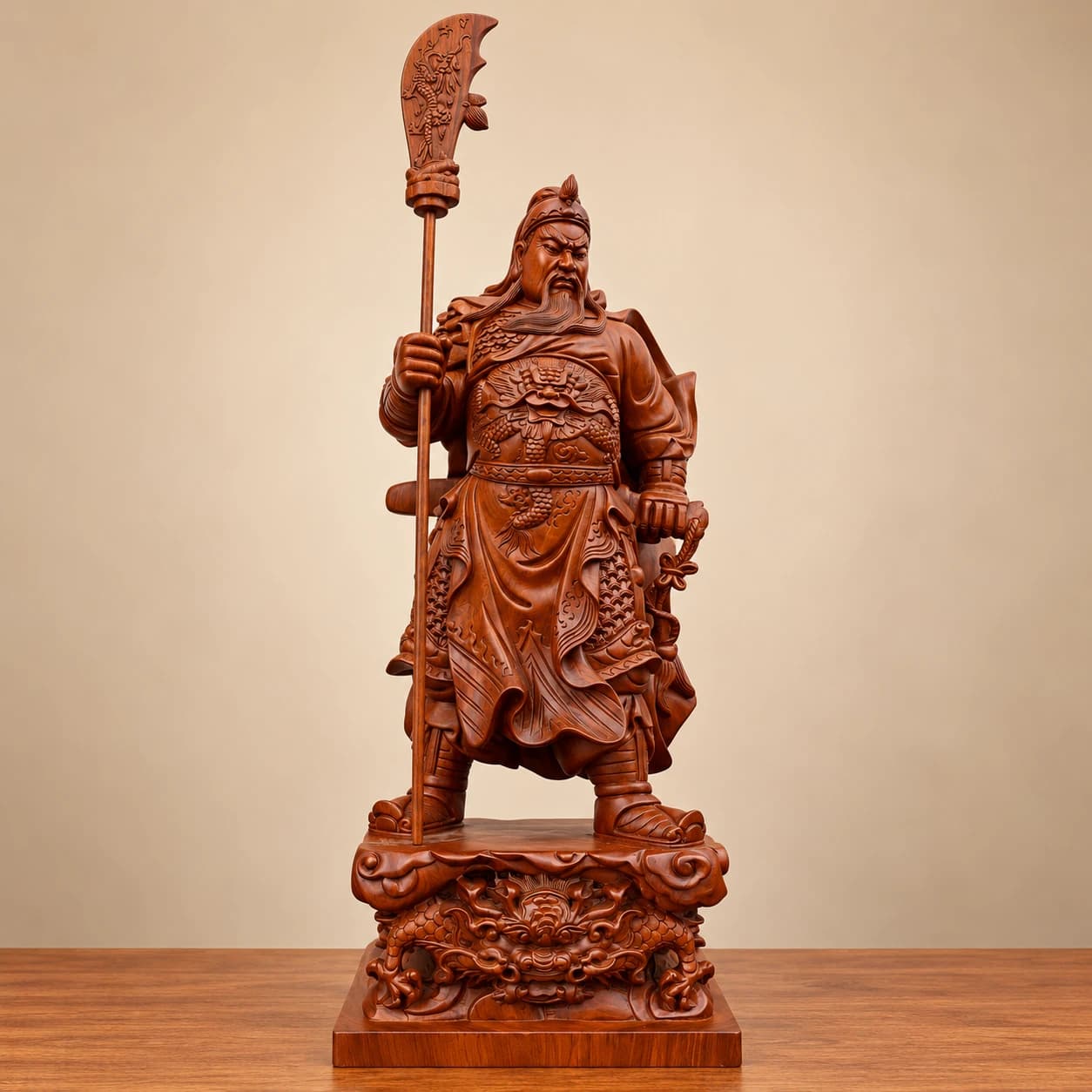 Tượng Quan Công Cầm Thanh Long Đao