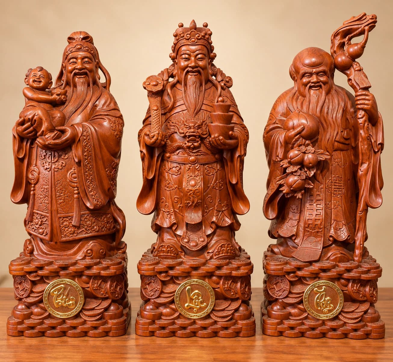 Bộ Tượng Phúc Lộc Thọ