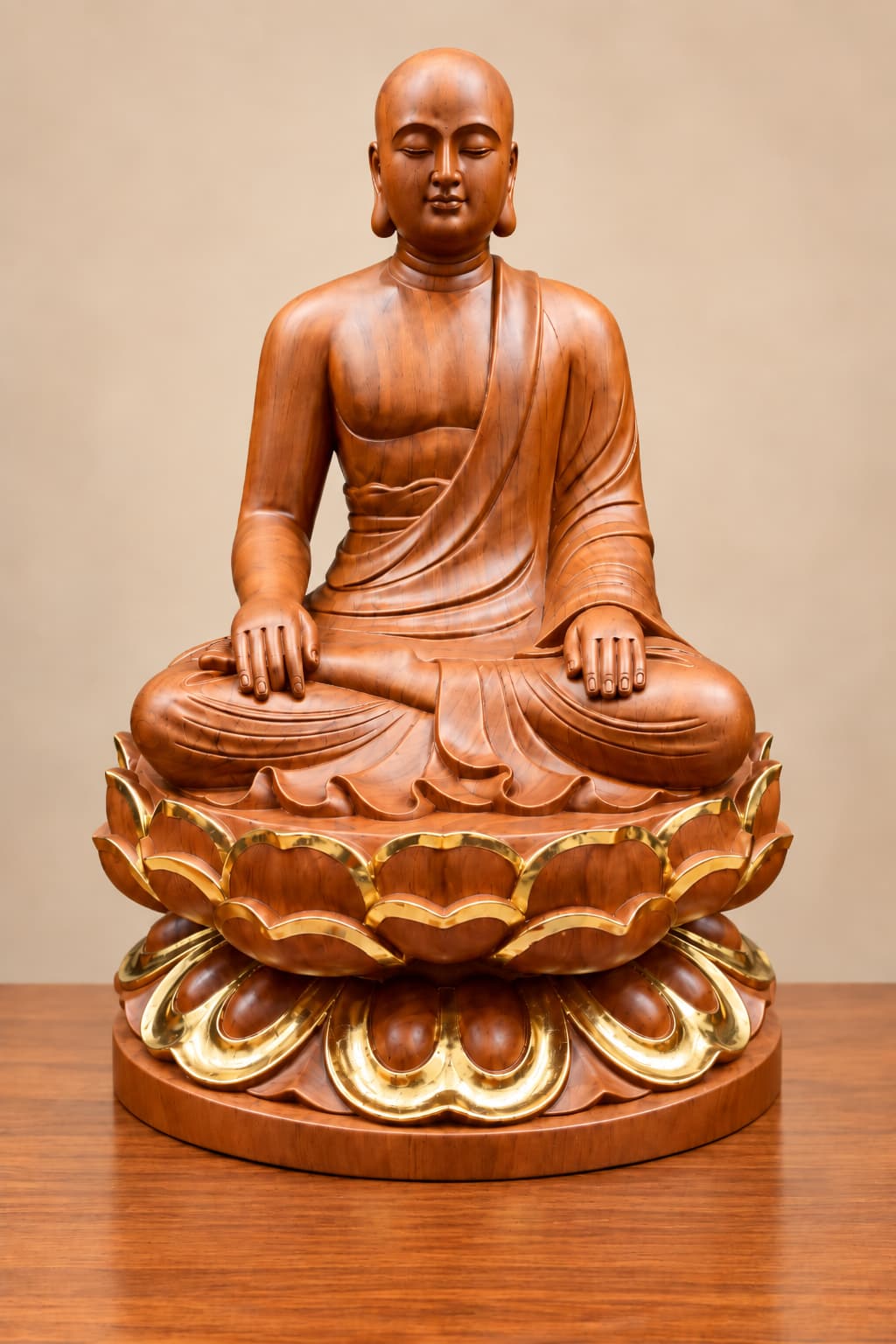 Tượng Địa Tạng Bồ Tát Ngồi Đài Sen
