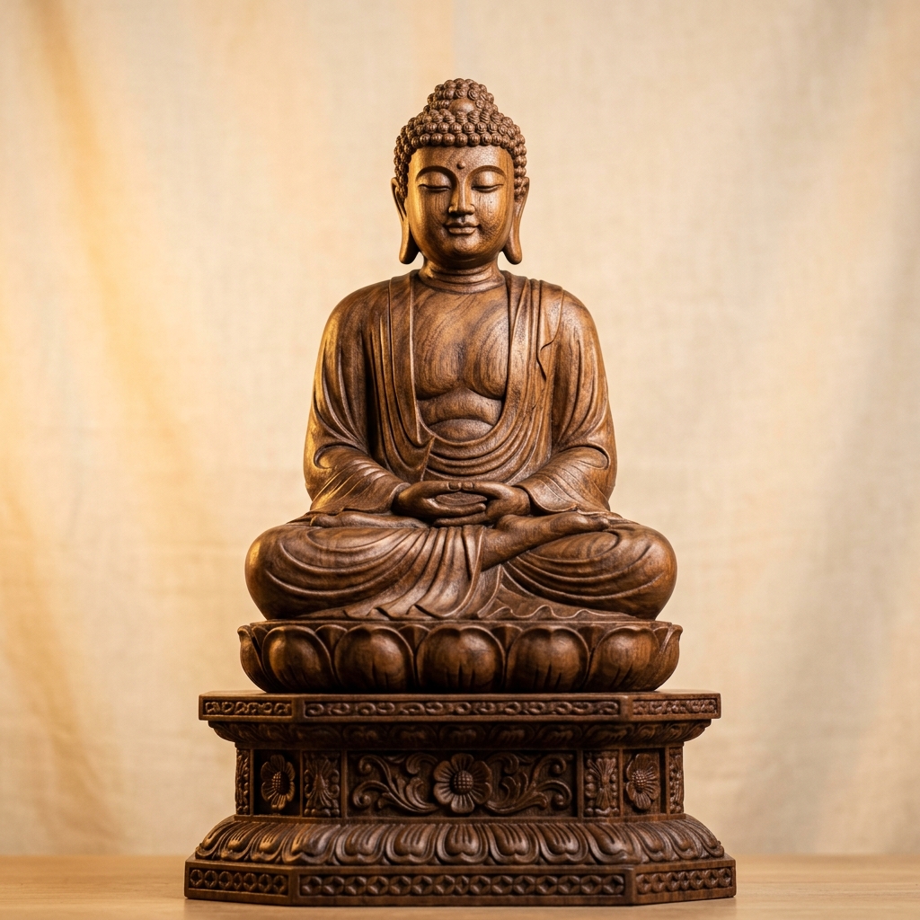Tượng Phật gỗ thủ công